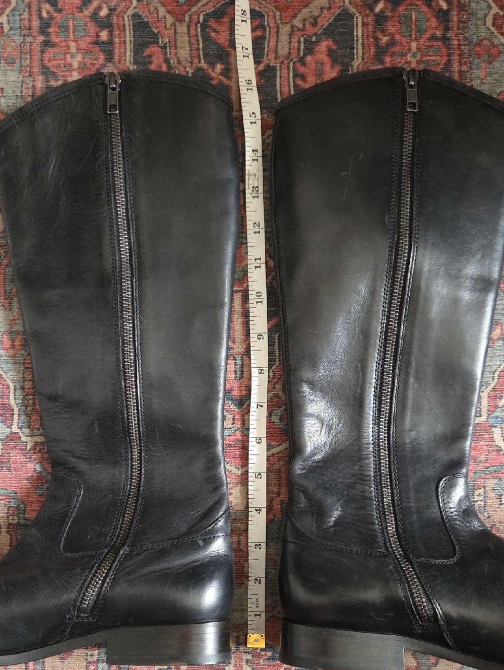 Frye Melissa Button Leather Riding Boots Size 7.5 - Picture 13 of 14